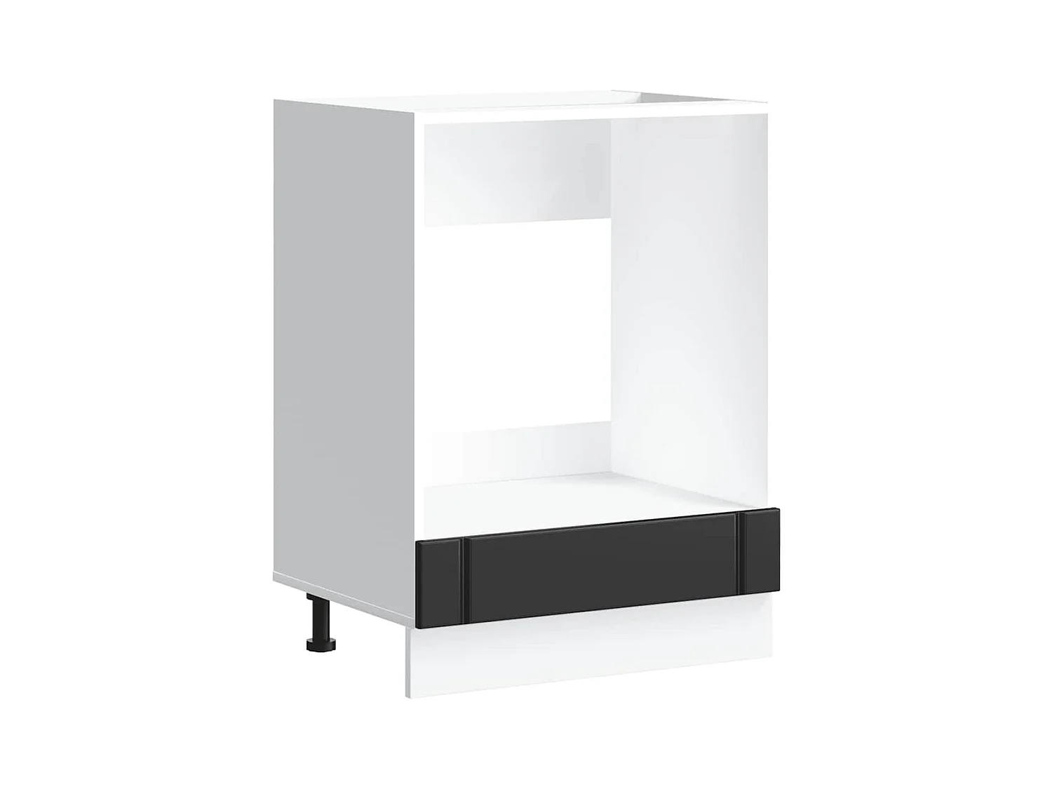 Armoire de four noir bois d'ingénierie