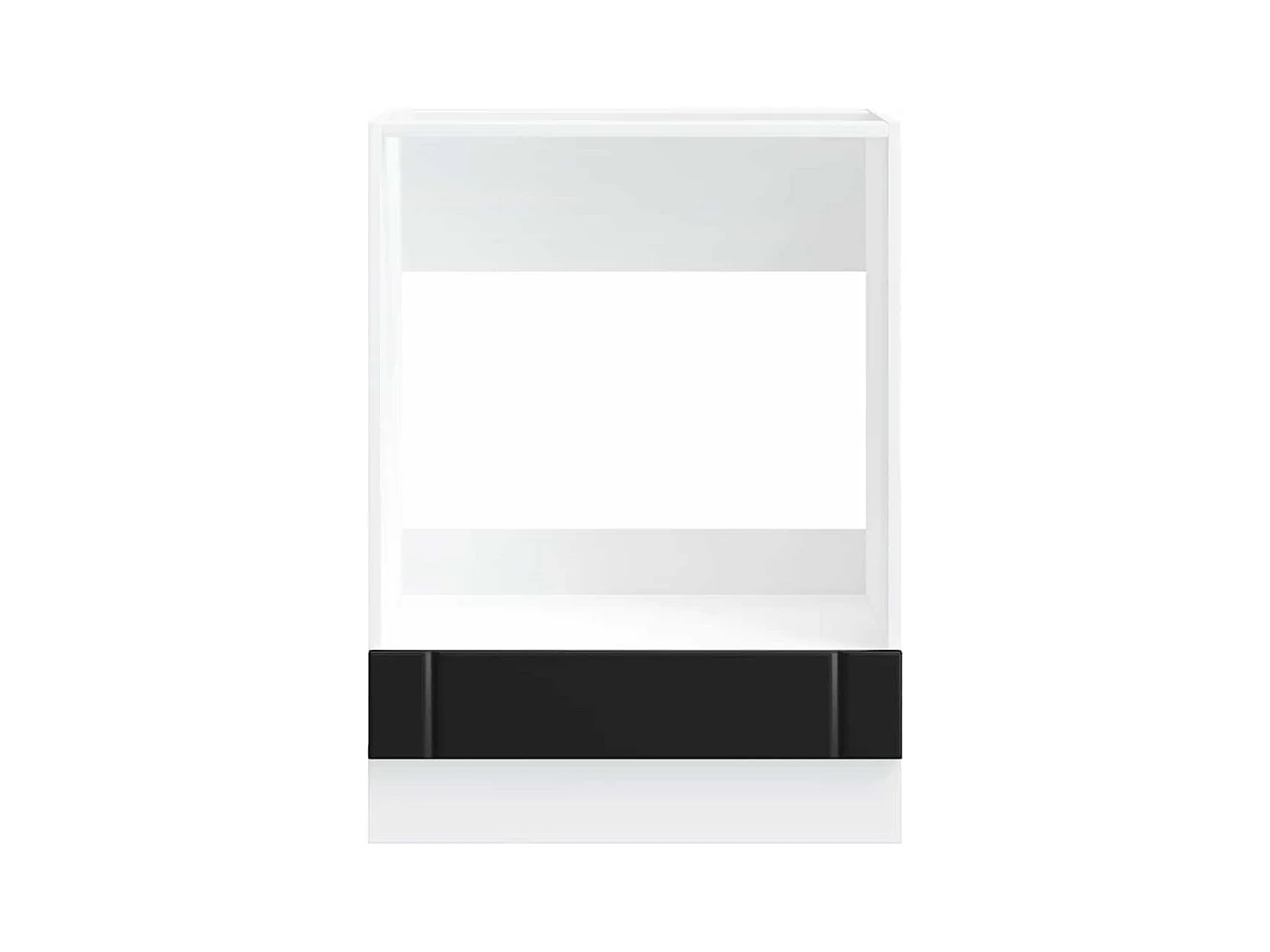 Armoire de four noir bois d'ingénierie