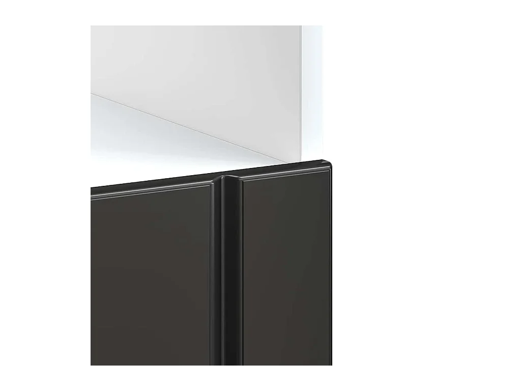 Armoire de four noir bois d'ingénierie