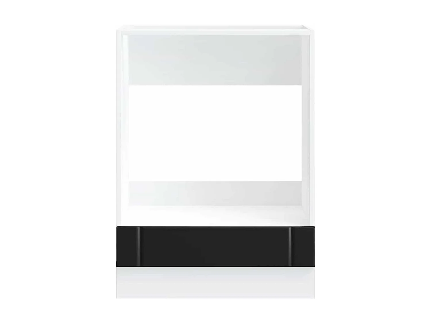 Armoire de four noir bois d'ingénierie