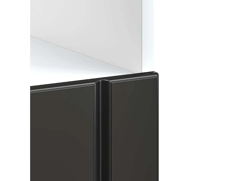 Armoire de four noir bois d'ingénierie