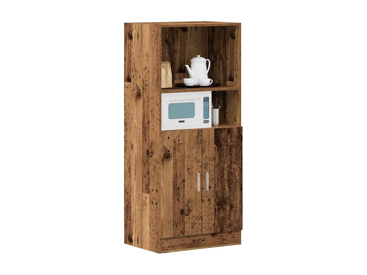 Armoire de cuisine vieux bois 57x41,5x131,5 cm bois ingénierie