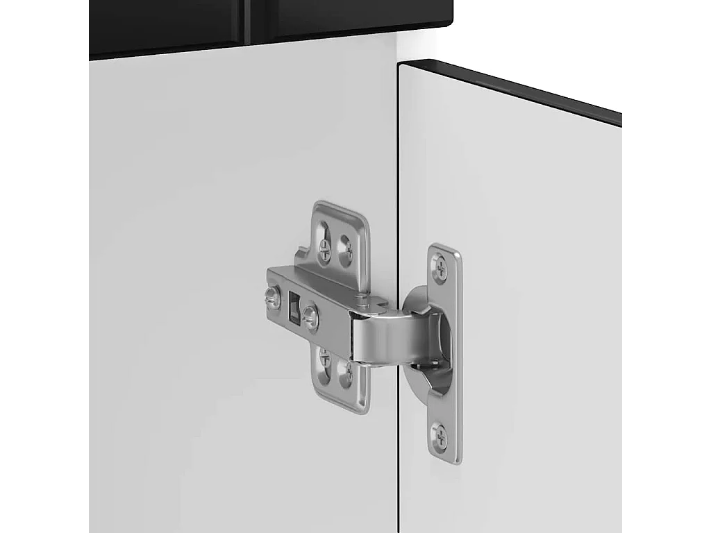 Armoire de cuisine noir bois d'ingénierie