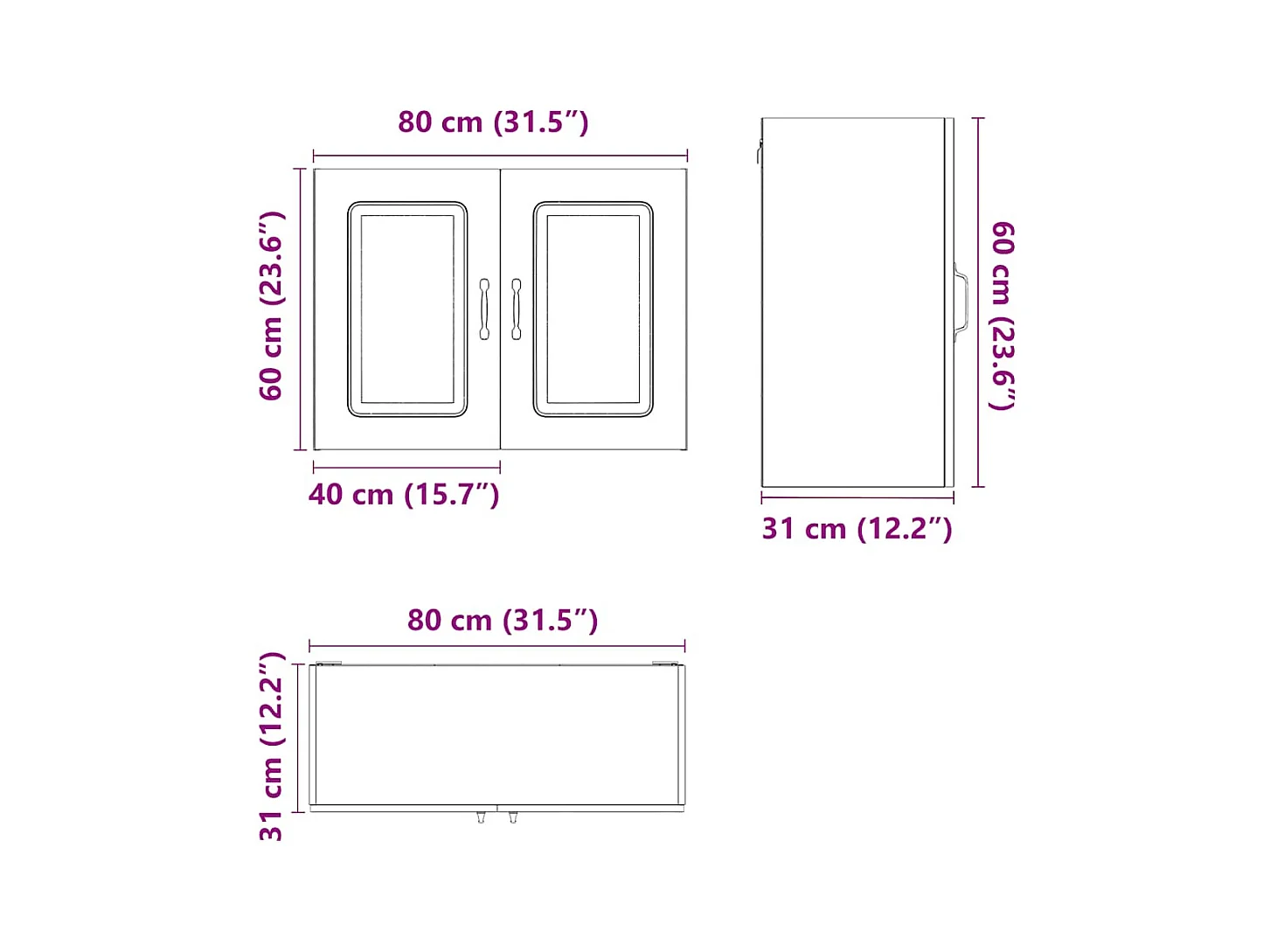 Mobile da cucina in legno ingegnerizzato bianco
