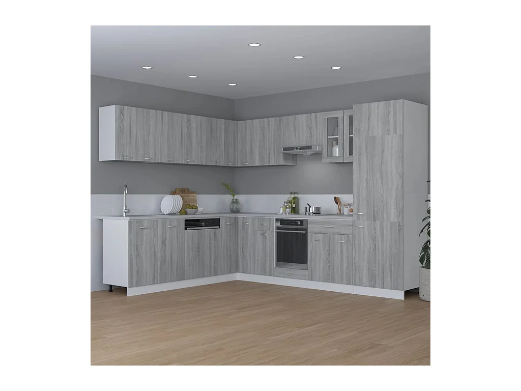 Armoire suspendue Sonoma gris 80x31x60 cm