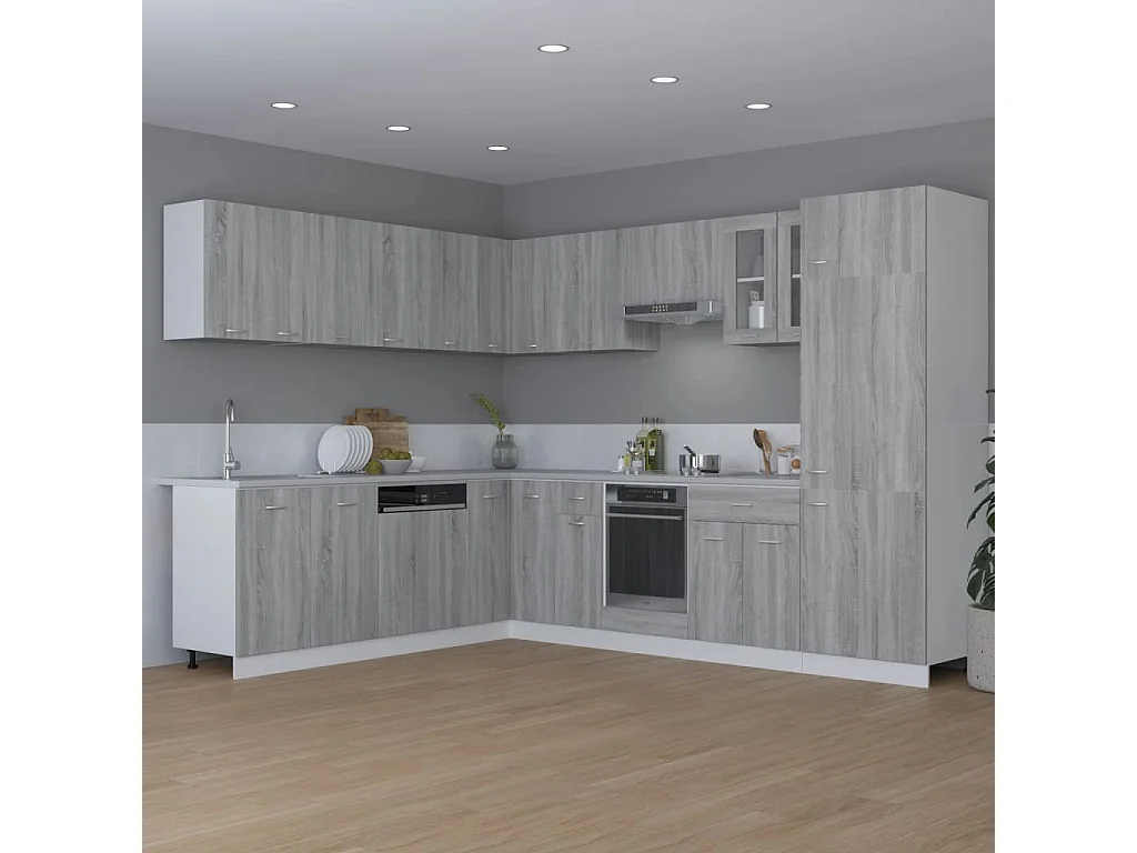 Armoire suspendue Sonoma gris 80x31x60 cm