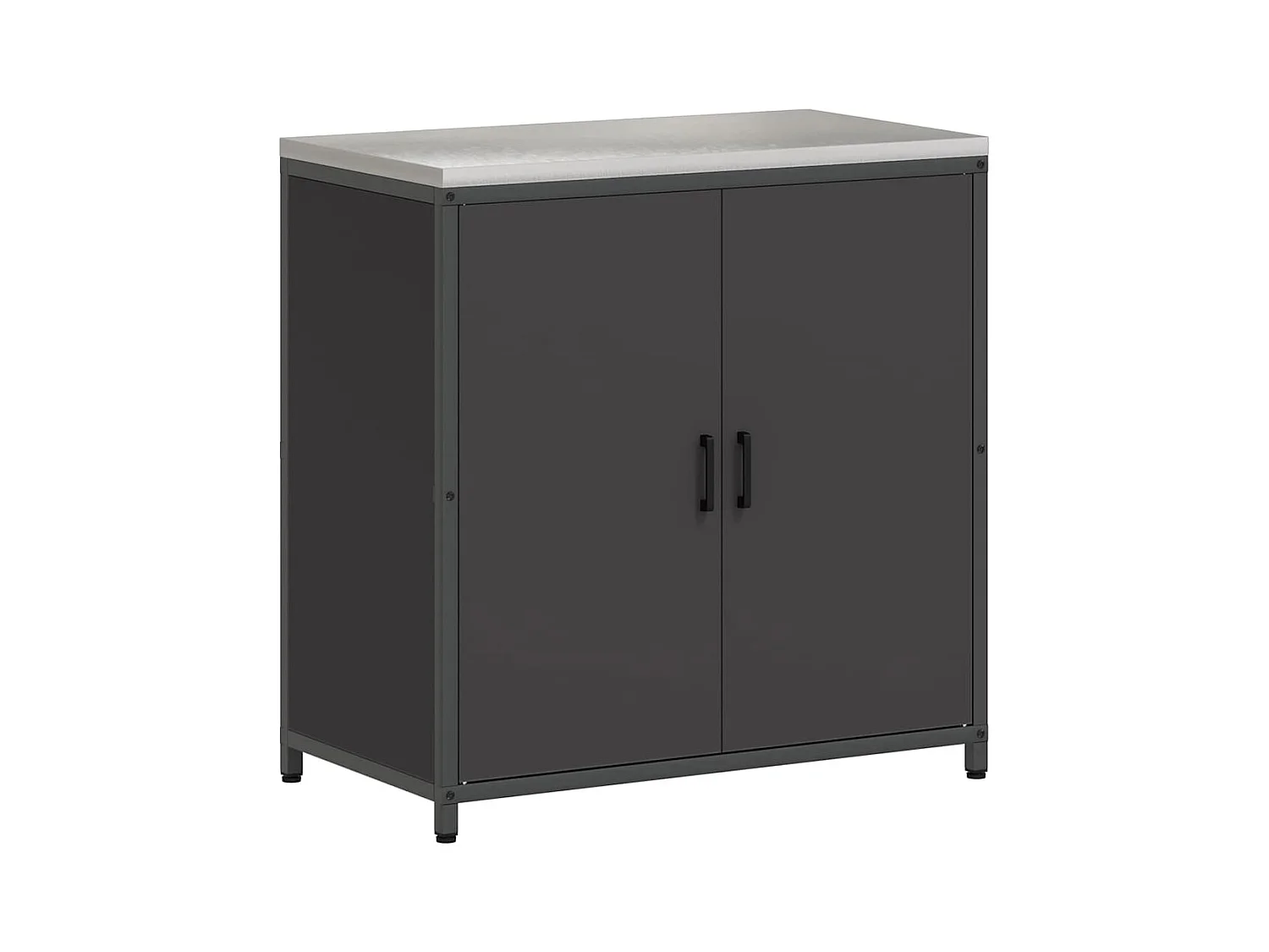 Set di contenitori da cucina 2 pezzi Nero 150 x 50 x 92 cm