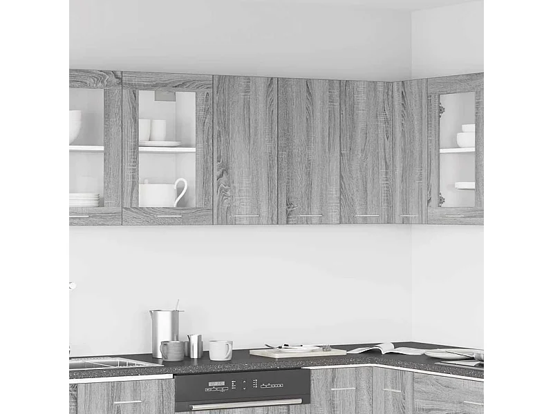 Armadio sospeso Sonoma grigio 60x31x60 cm