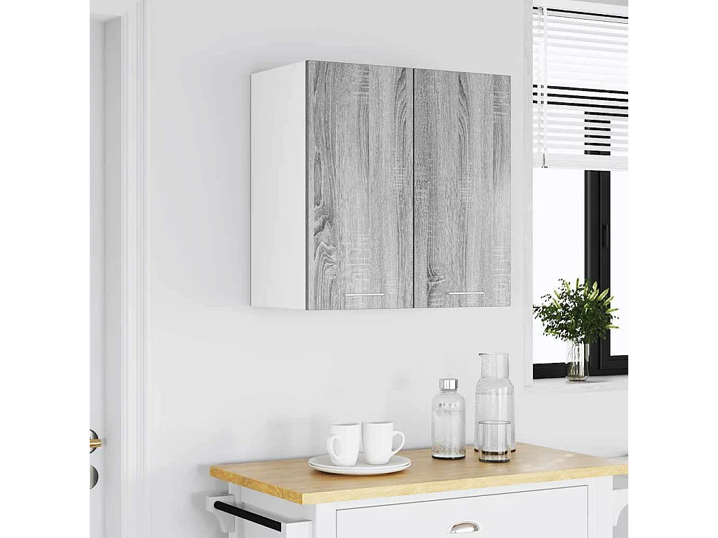 Armoire suspendue Sonoma gris 60x31x60 cm