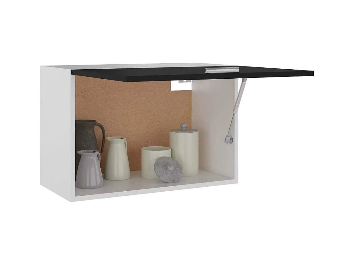 Zwarte hangkast 60x31x40 cm bewerkt hout