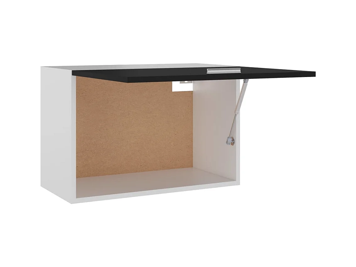 Zwarte hangkast 60x31x40 cm bewerkt hout