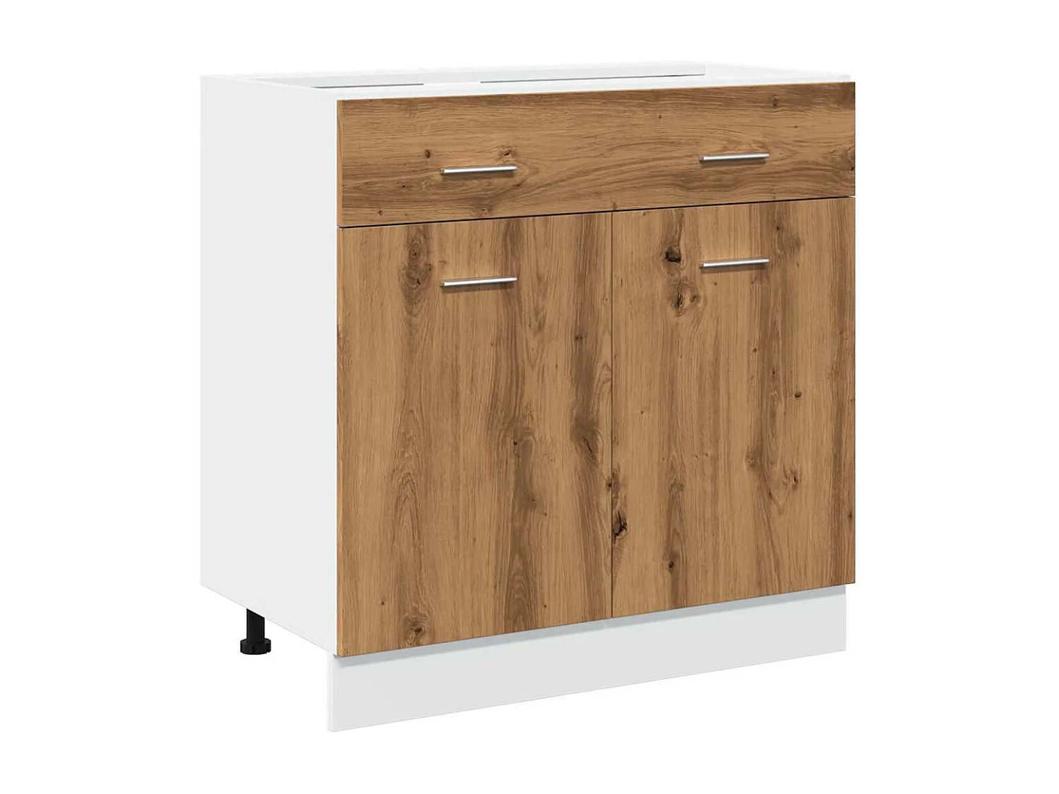 Armoire de plancher à tiroir chêne artisanal