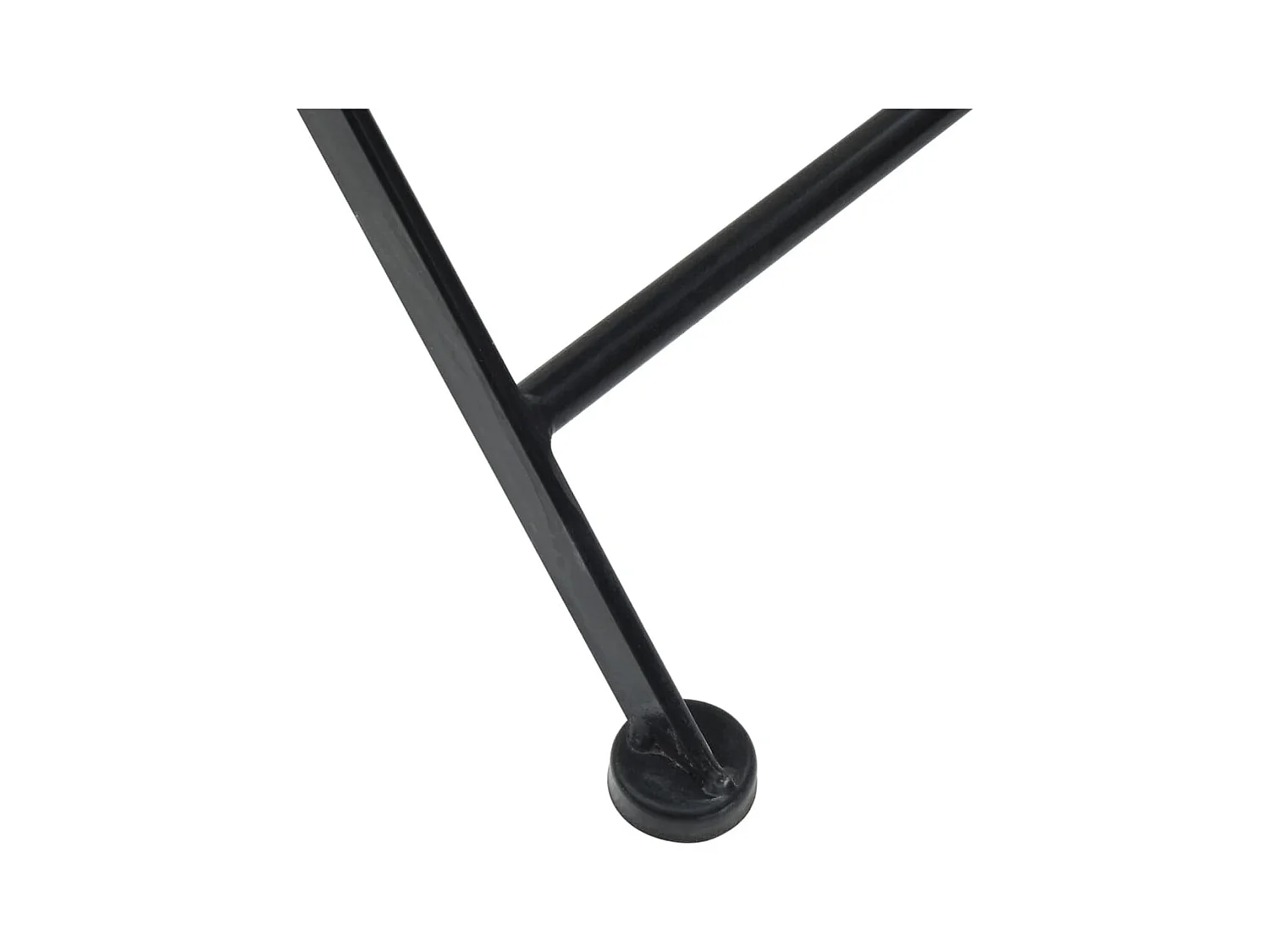 Set di 2 sedie pieghevoli da bistrot in ceramica bianca terracotta