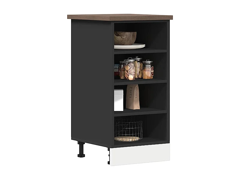 Mobiletto da terra nero 40x44,5x81,5 cm