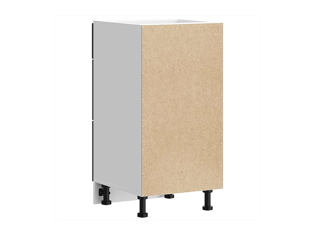 Mobile da cucina in legno ingegnerizzato nero Lucca