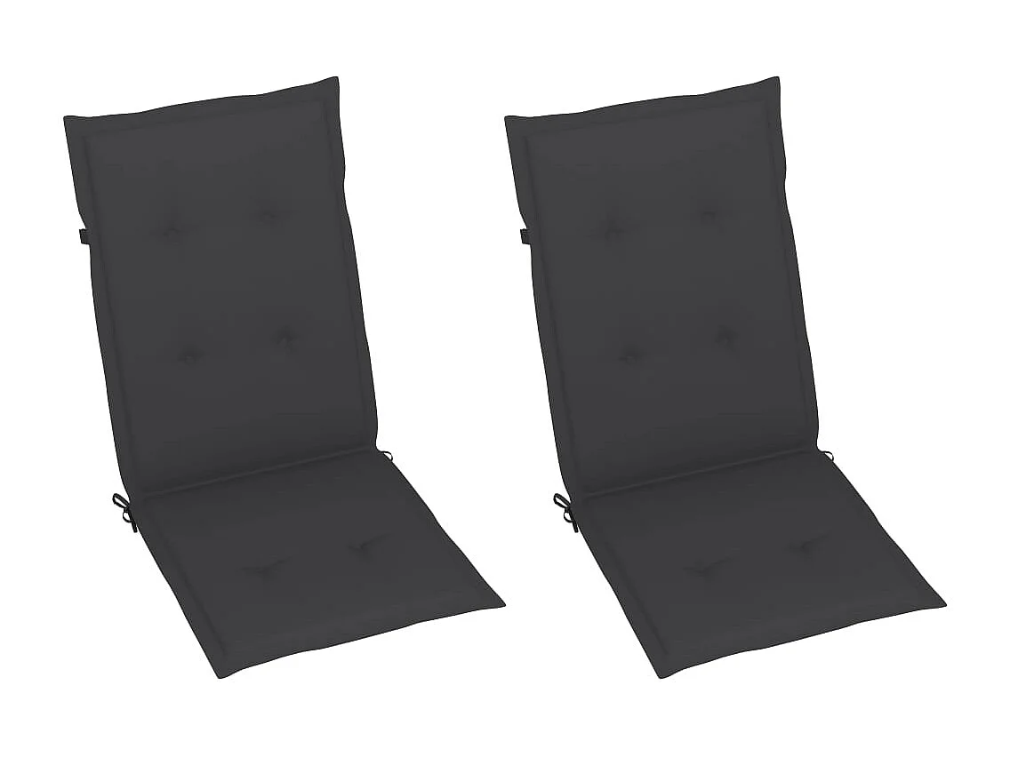 Chaise à bascule avec coussins Bois d'acacia massif