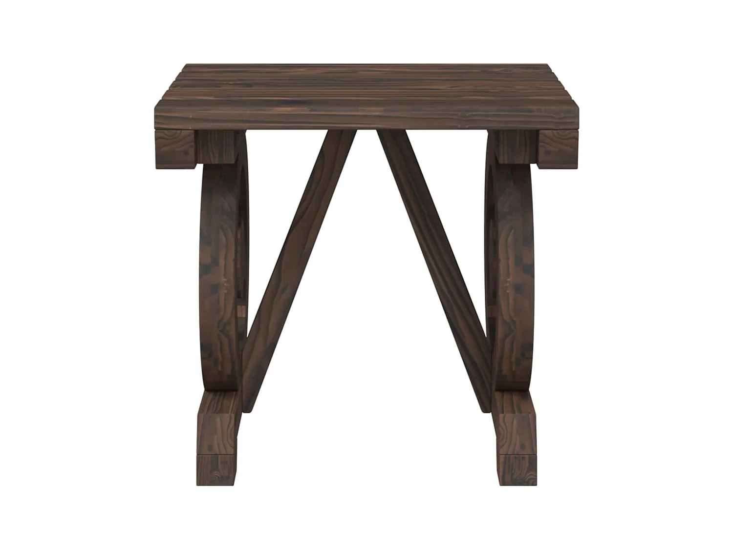 Repose-pied de jardin 40x36,5x38,5 cm bois massif sapin