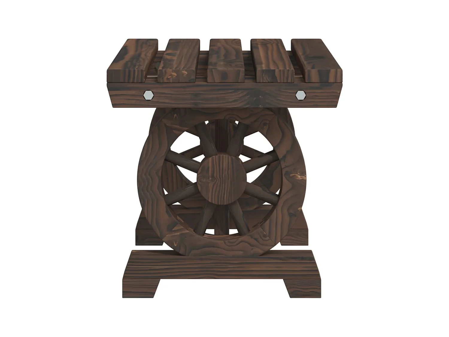 Repose-pied de jardin 40x36,5x38,5 cm bois massif sapin