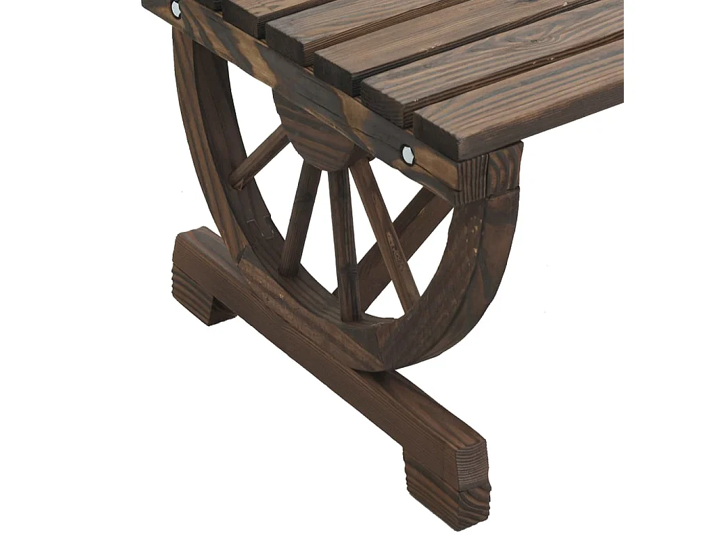 Repose-pied de jardin 40x36,5x38,5 cm bois massif sapin