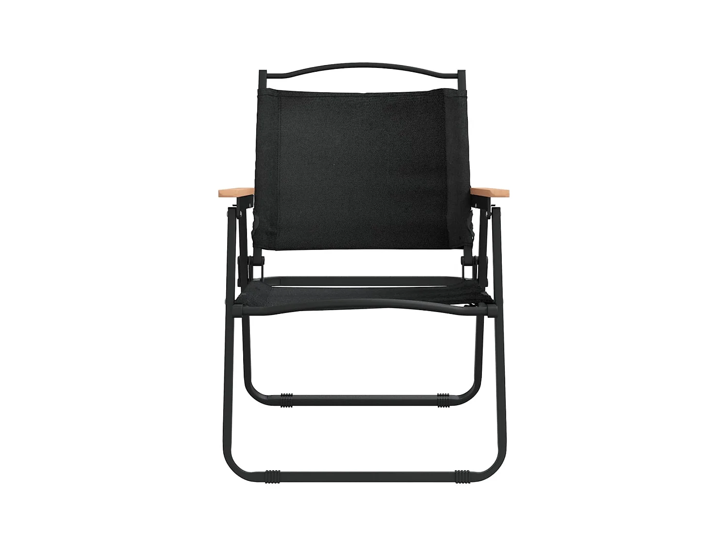 Campingstühle 2er Set Schwarz 54x55x78 cm Oxford-Gewebe