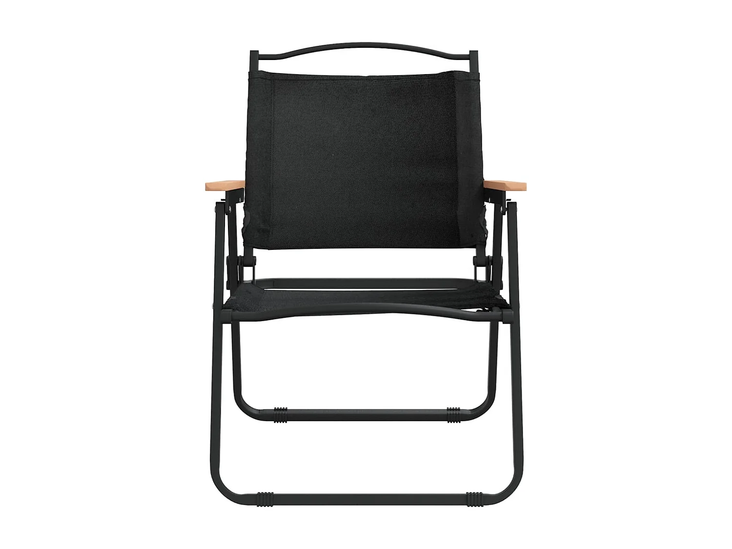 Campingstühle 2er Set Schwarz 54x55x78 cm Oxford-Gewebe