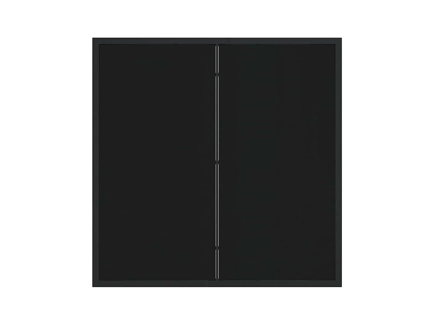 Set da pranzo da giardino da 5 pezzi con cuscini in polyrattan nero