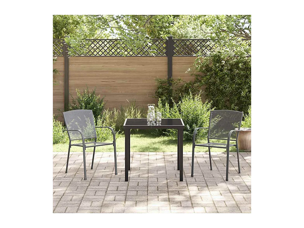 Set da pranzo da giardino antracite