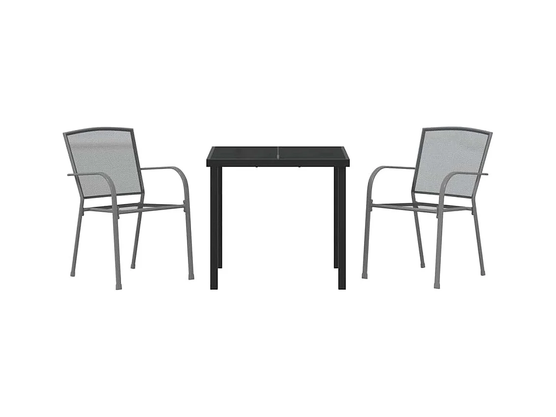 Set da pranzo da giardino antracite