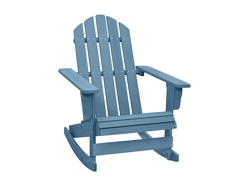 Adirondack tuinschommelstoel massief dennenhout blauw
