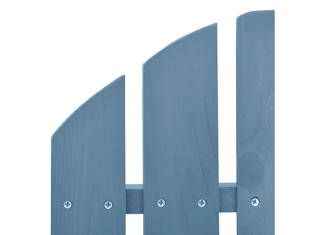 Chaise à bascule de jardin Adirondack bois de sapin massif bleu