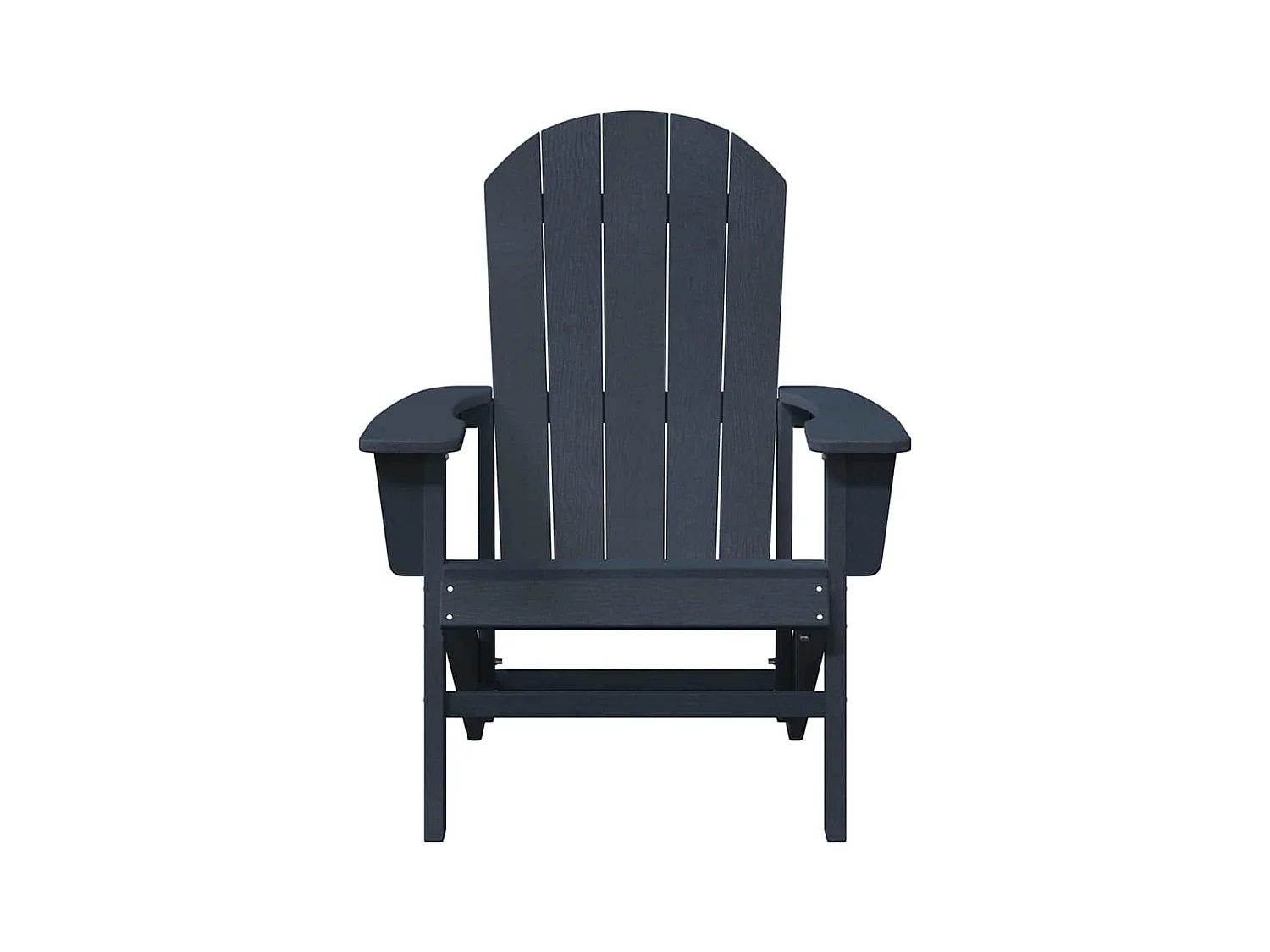 Sedie Adirondack 2 pezzi blu navy 74x82x90 cm HDPE
