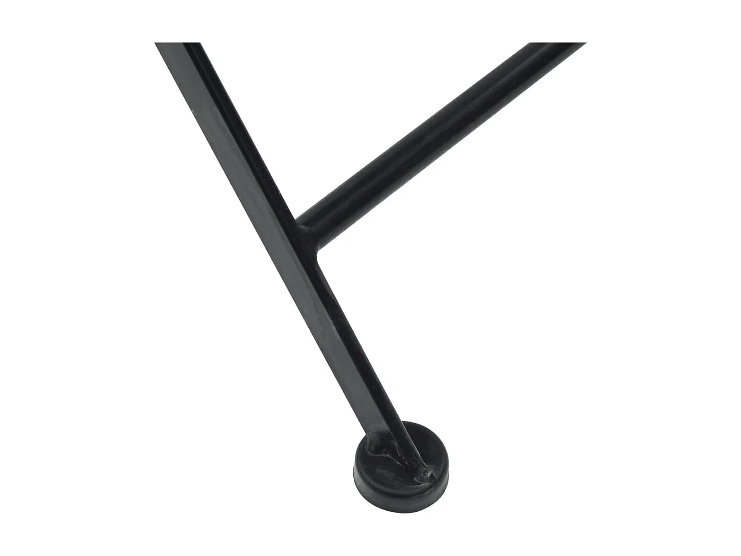 Chaises de bistro pliables lot de 2 noir et blanc céramique