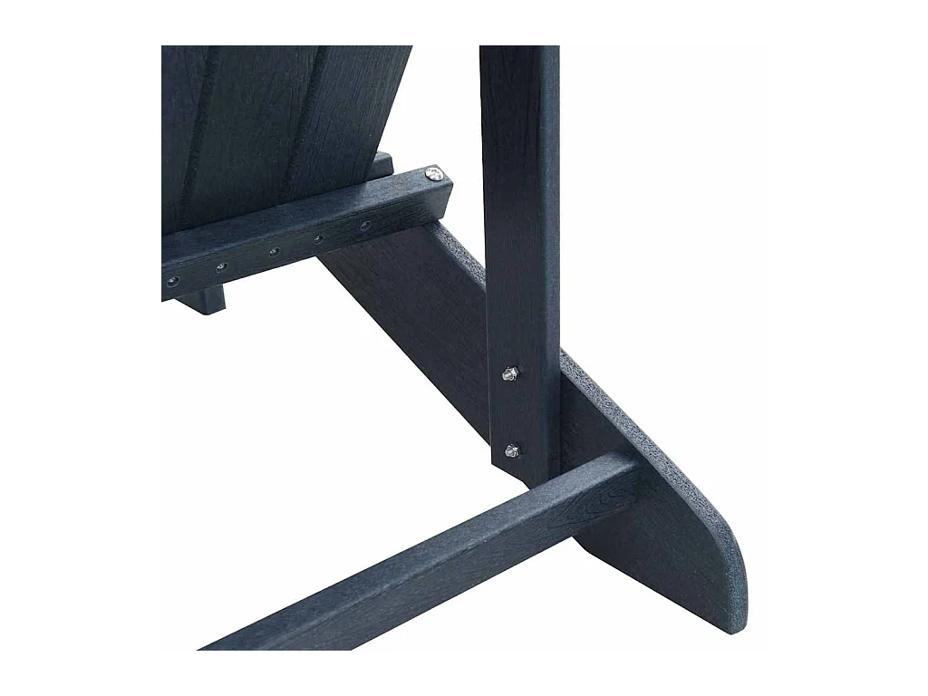 Chaise Adirondack avec Repose-pieds Bleu Marine HDPE