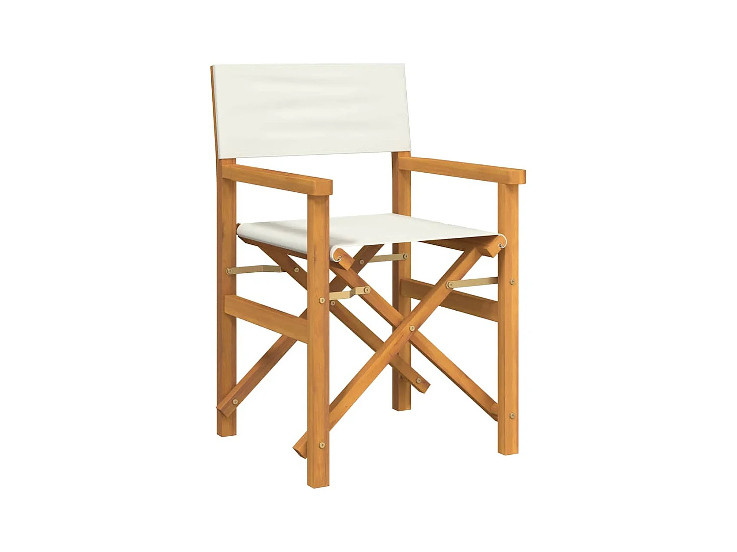 Set di 2 sedie da regista pieghevoli in legno massello di teak