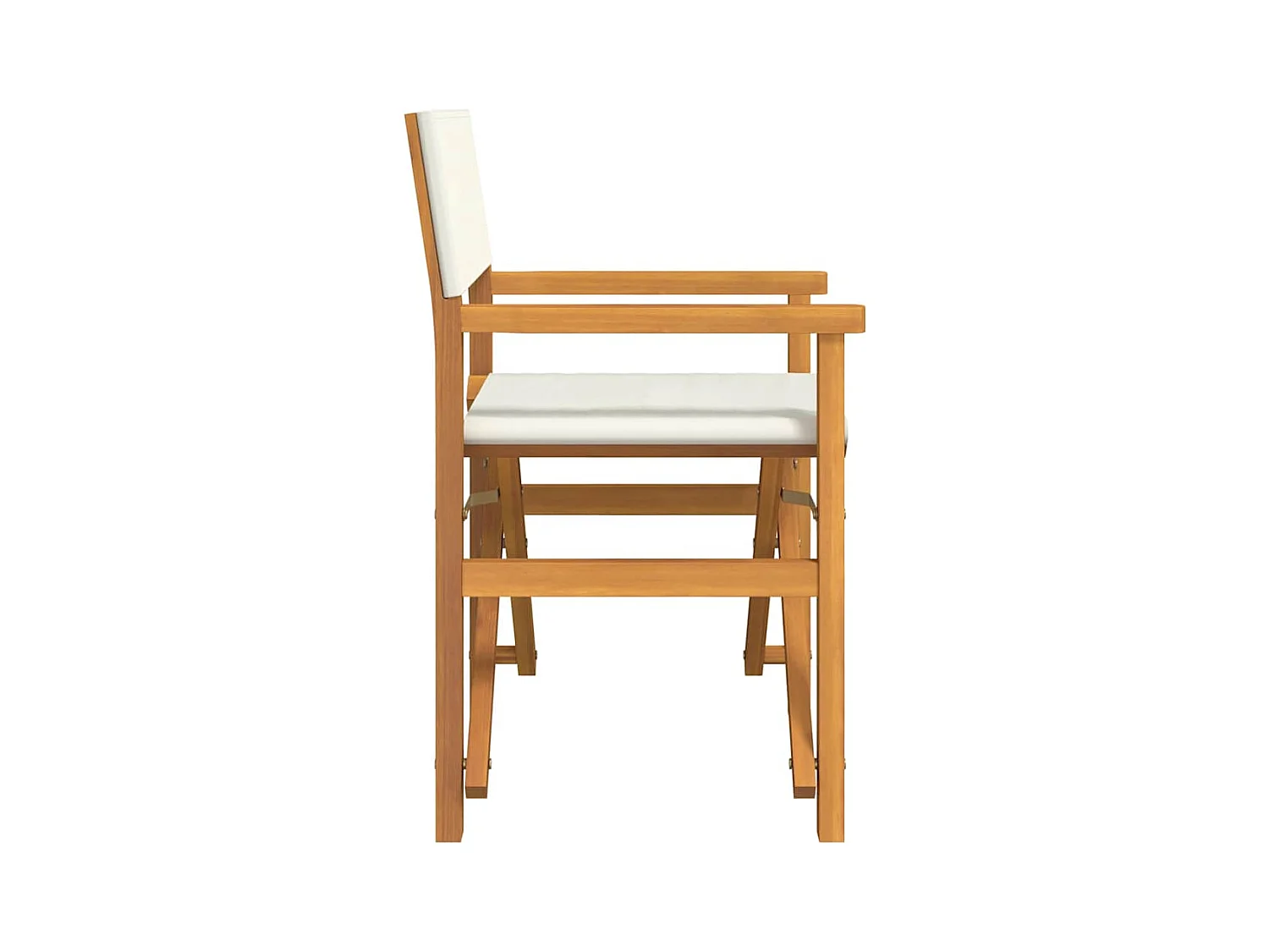 Set di 2 sedie da regista pieghevoli in legno massello di teak