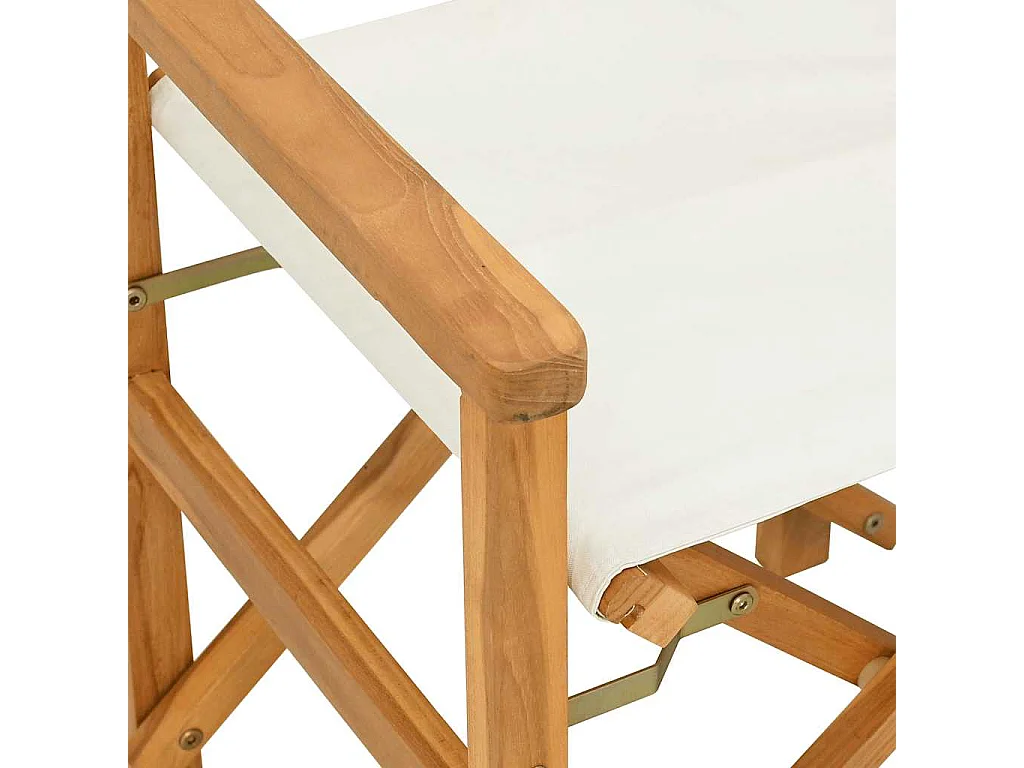 Klappbare Regiestühle 2er Set Massivholz Teak