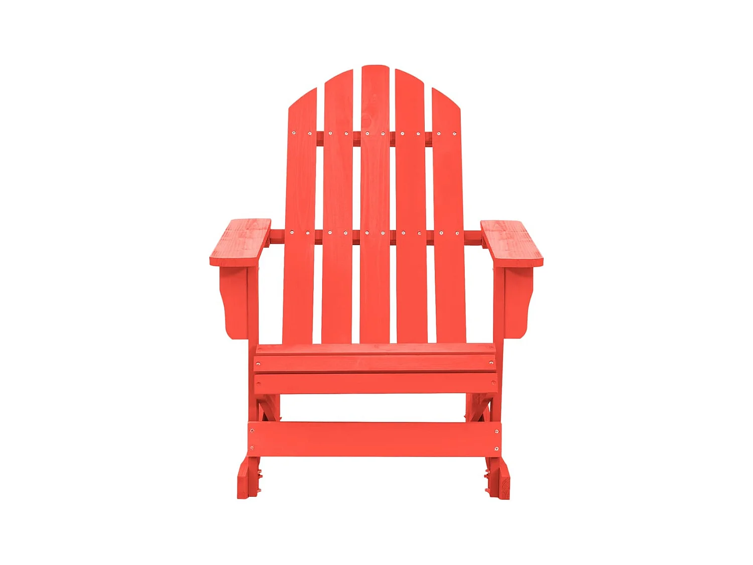 Chaise à bascule de jardin Adirondack bois de sapin rouge