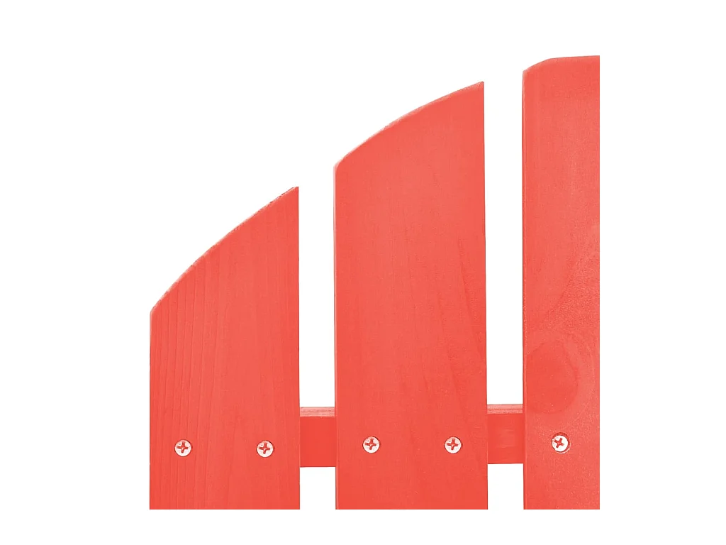 Chaise à bascule de jardin Adirondack bois de sapin rouge