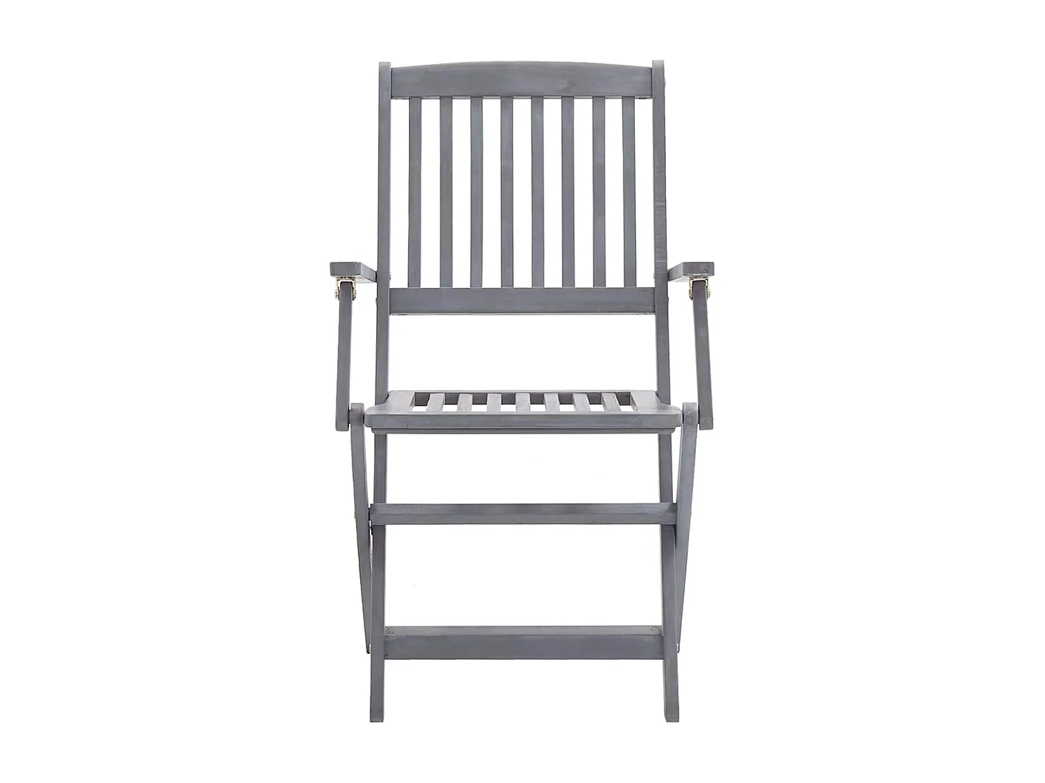 Juego de 4 sillas plegables para exterior y cojines de madera de acacia