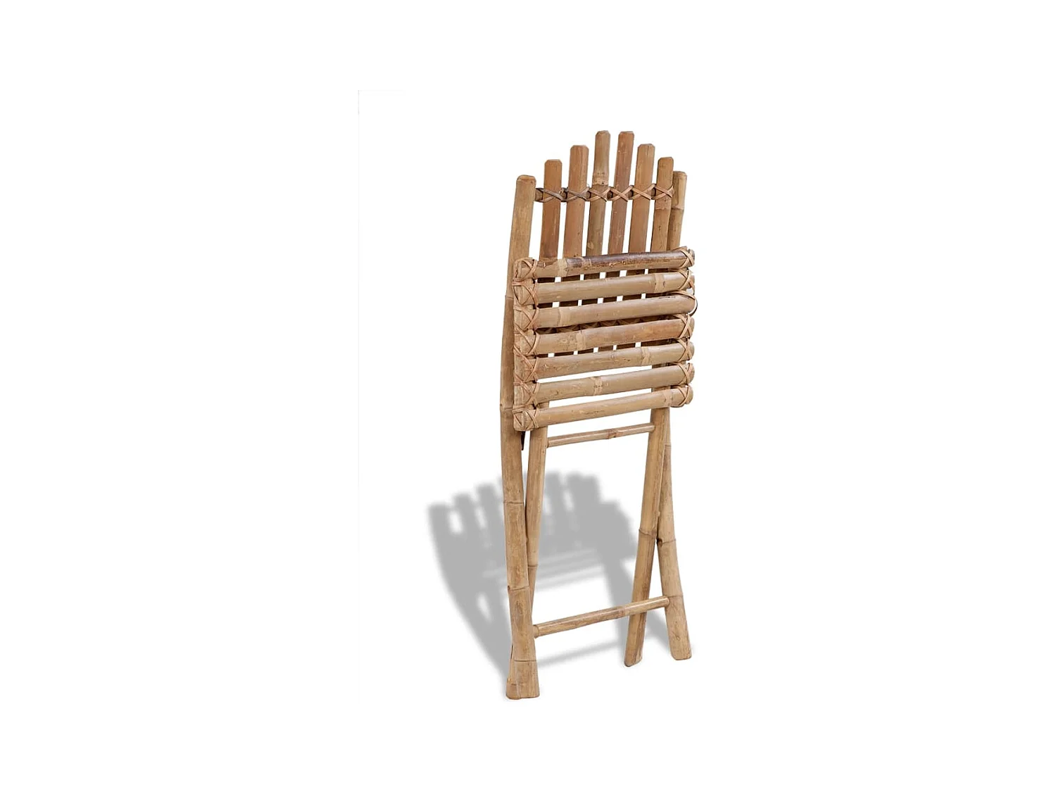 Chaises pliables d'extérieur Bambou 4 pcs