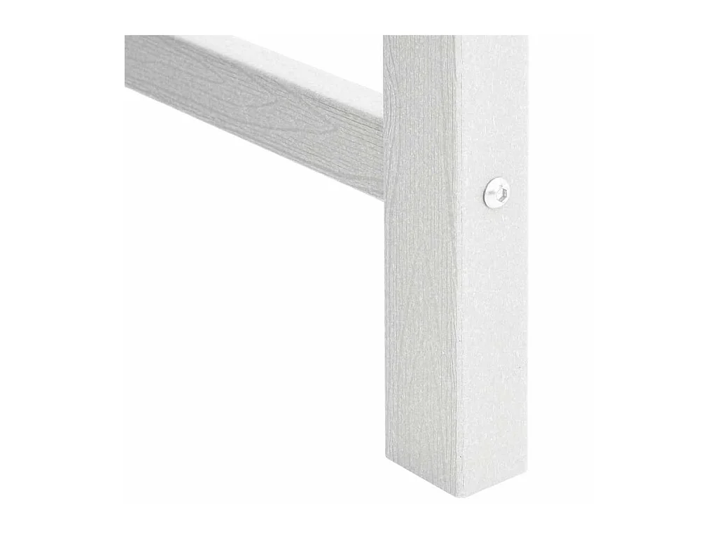 Banc de jardin Blanc 120 cm HDPE