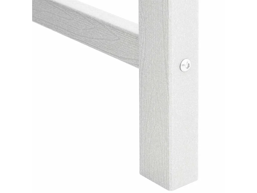 Weiße Gartenbank 120 cm HDPE