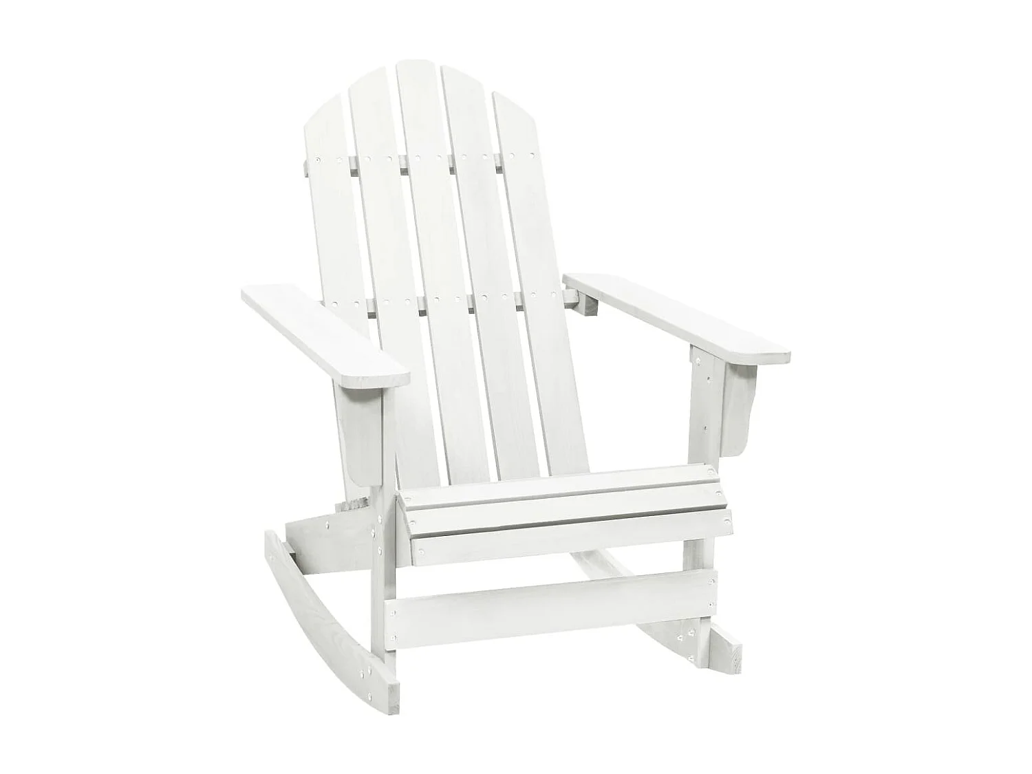 Chaise à bascule de jardin Bois Blanc