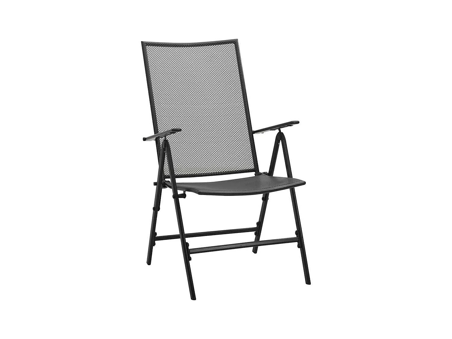 Ensemble de salle à manger de jardin 7 pièces en anthracite