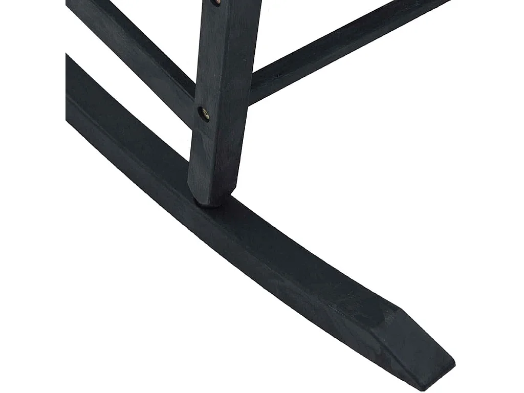 Mecedora de jardín negra 65x84x114 cm HDPE