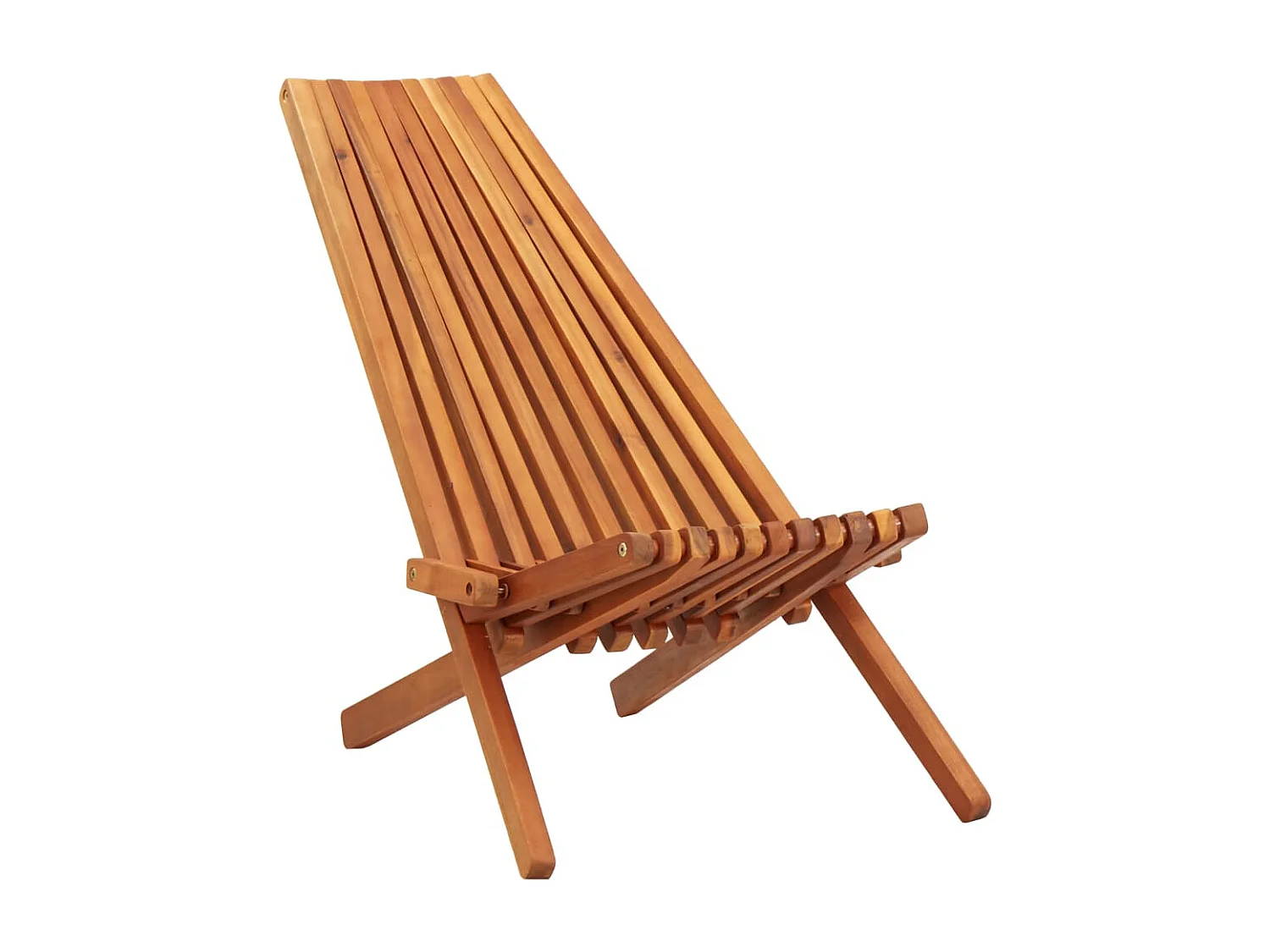 Chaises pliables d'extérieur lot de 2 Bois d'acacia solide