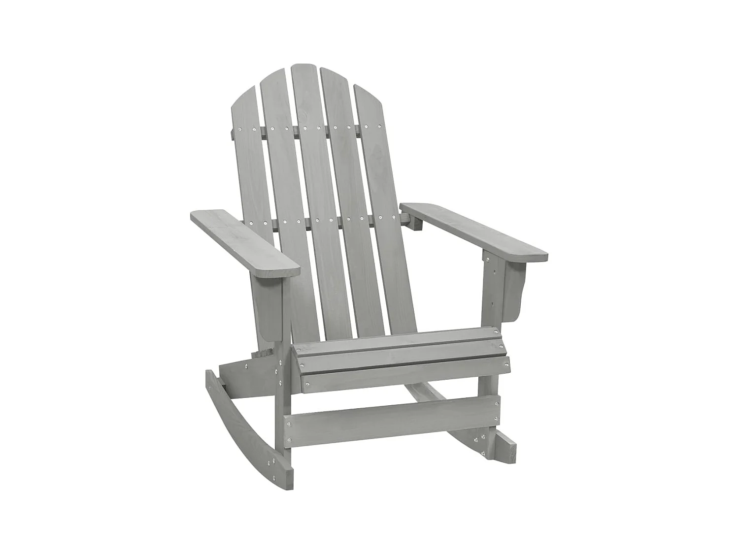 Chaise à bascule de jardin Bois Gris