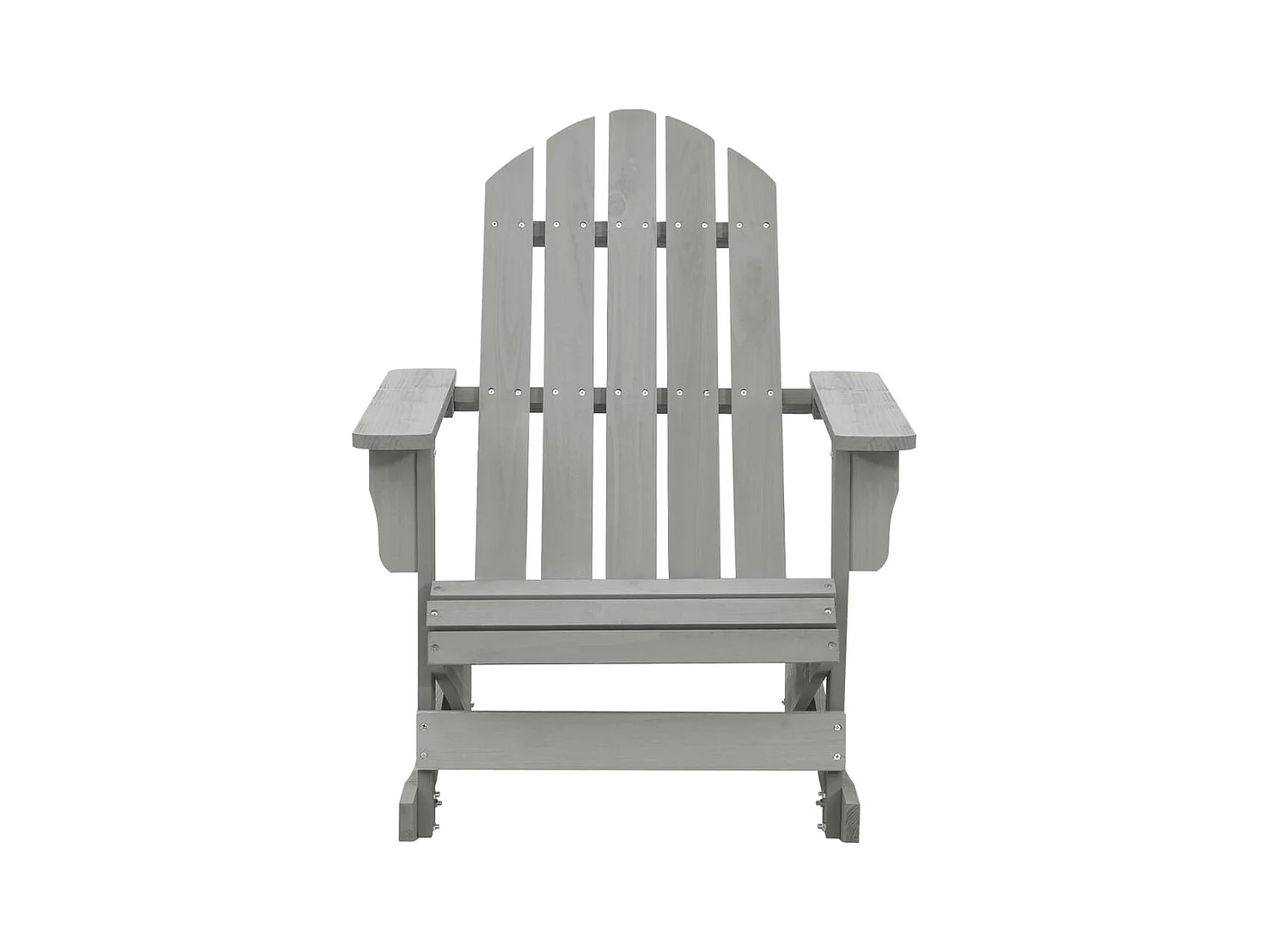 Chaise à bascule de jardin Bois Gris