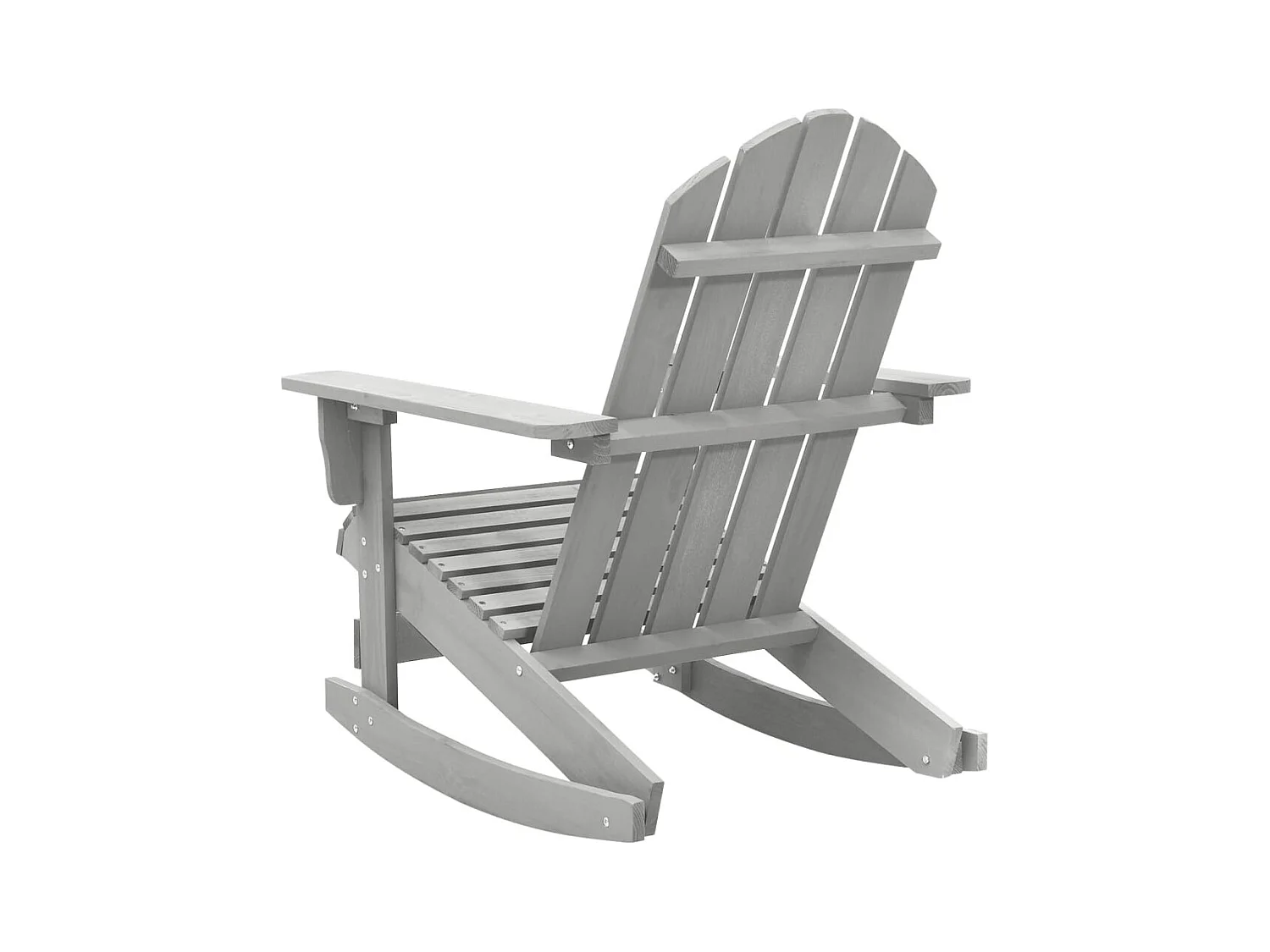 Chaise à bascule de jardin Bois Gris