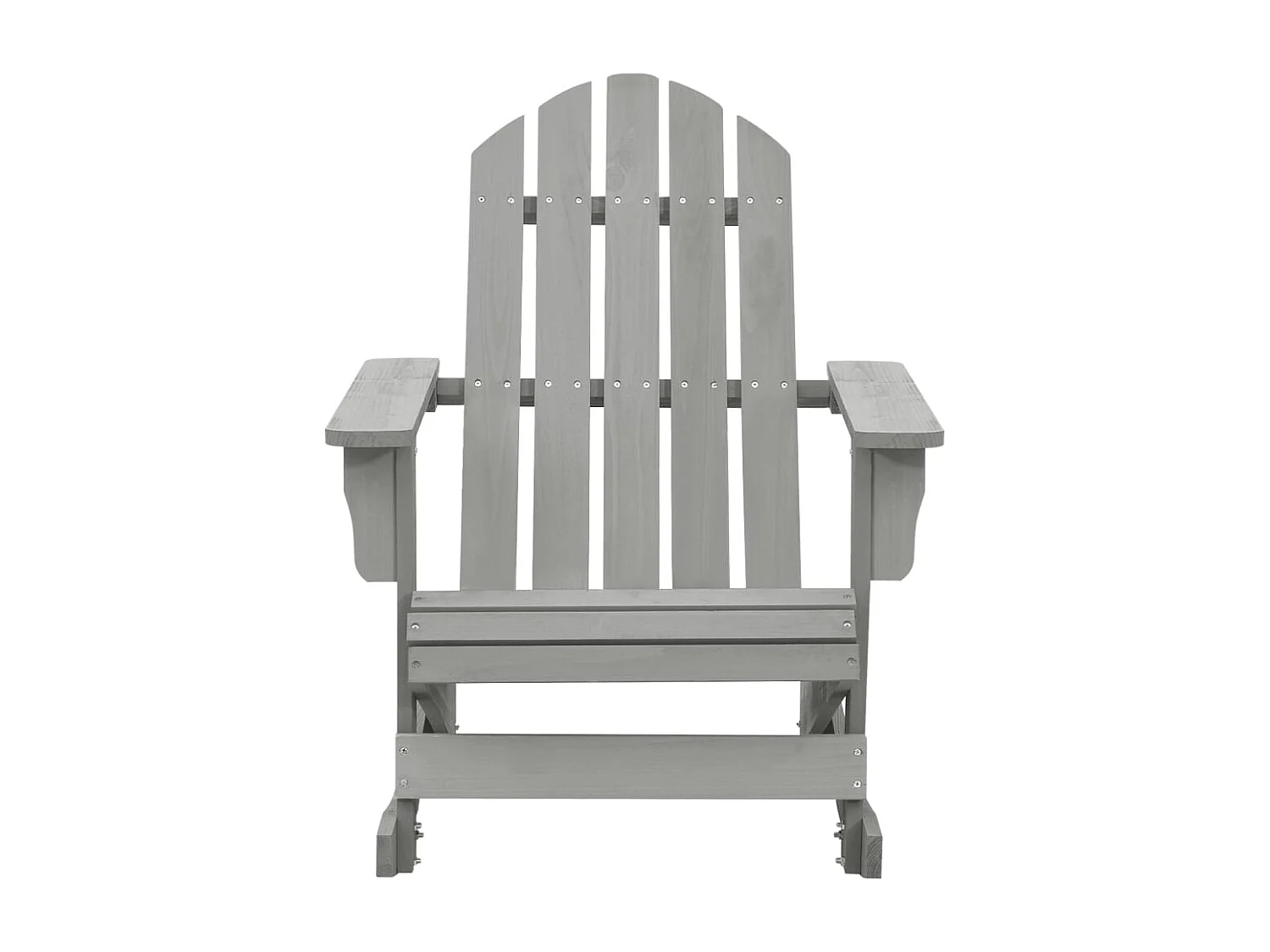 Chaise à bascule de jardin Bois Gris